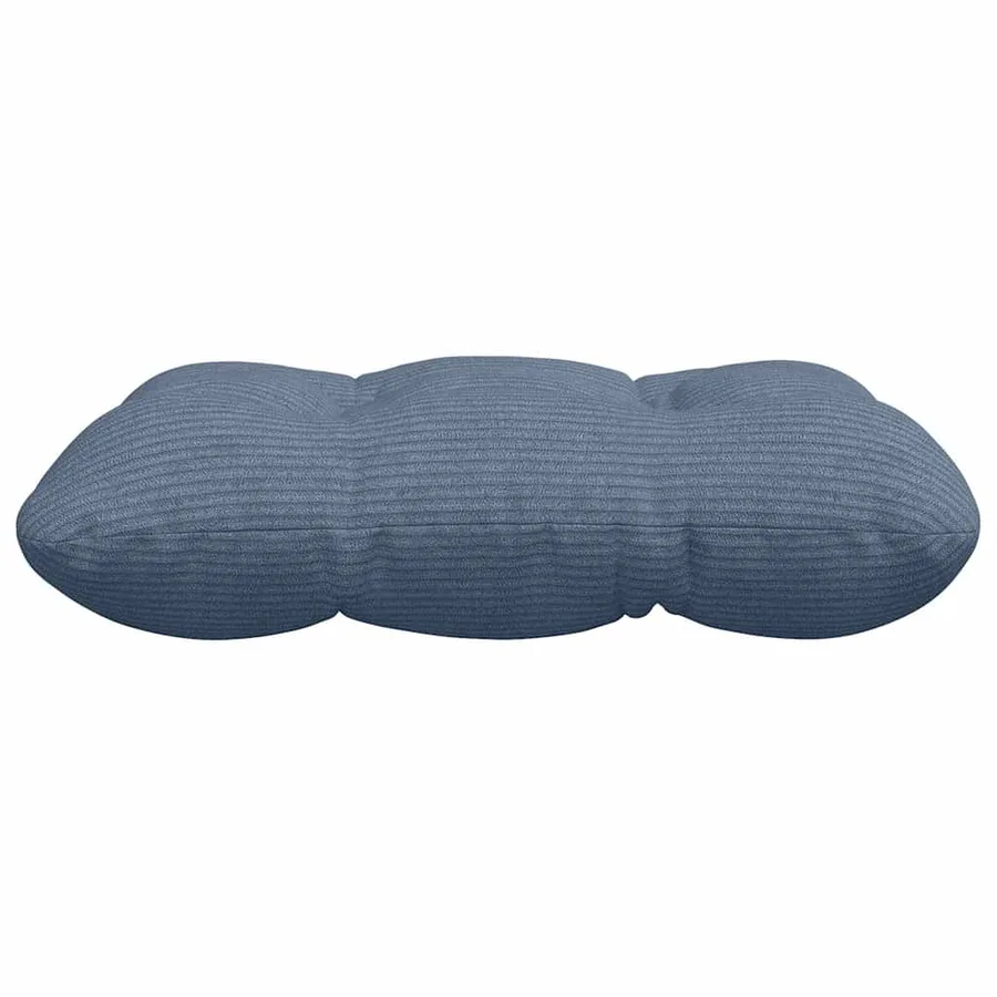 Coussins de siège 4 pcs Bleu 45 x 45 cm Tissu en velours côtelé - 6
