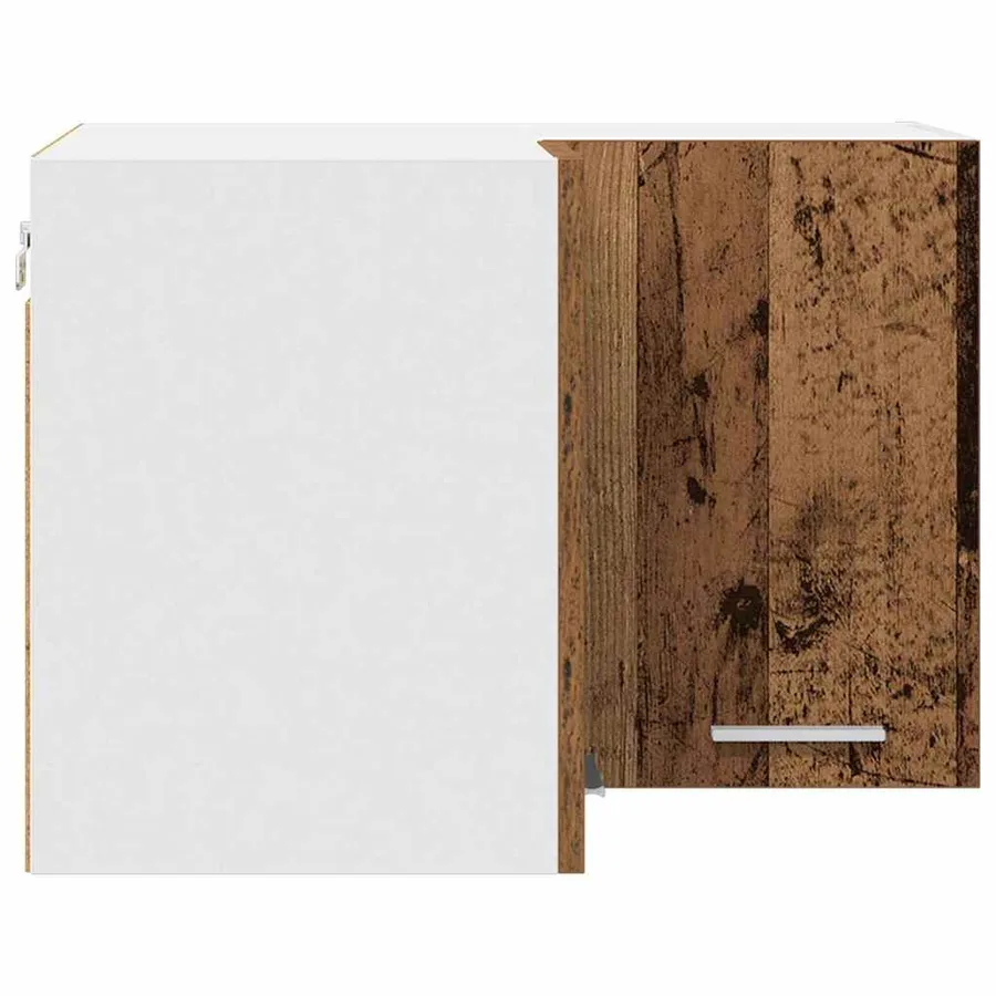 Armoire suspendue Bois ancien et Blanc 57 x 57 x 40 cm - 7