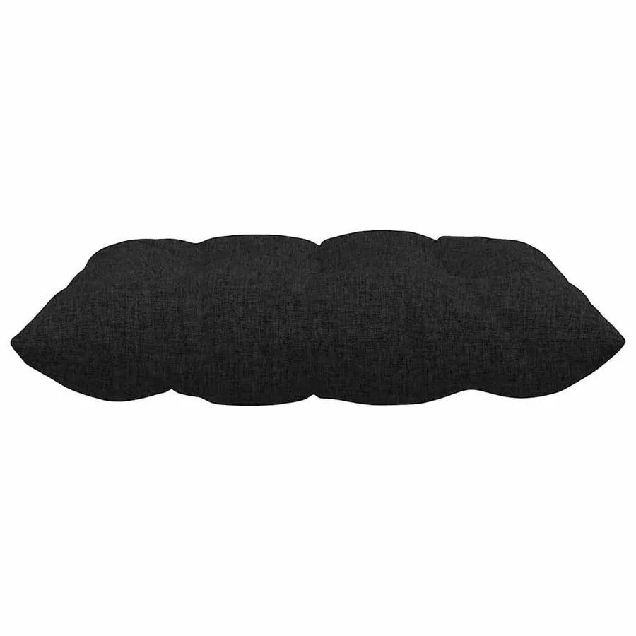 Coussins de siège 4 pcs Noir 40 x 40 x 6 cm tissu - 6