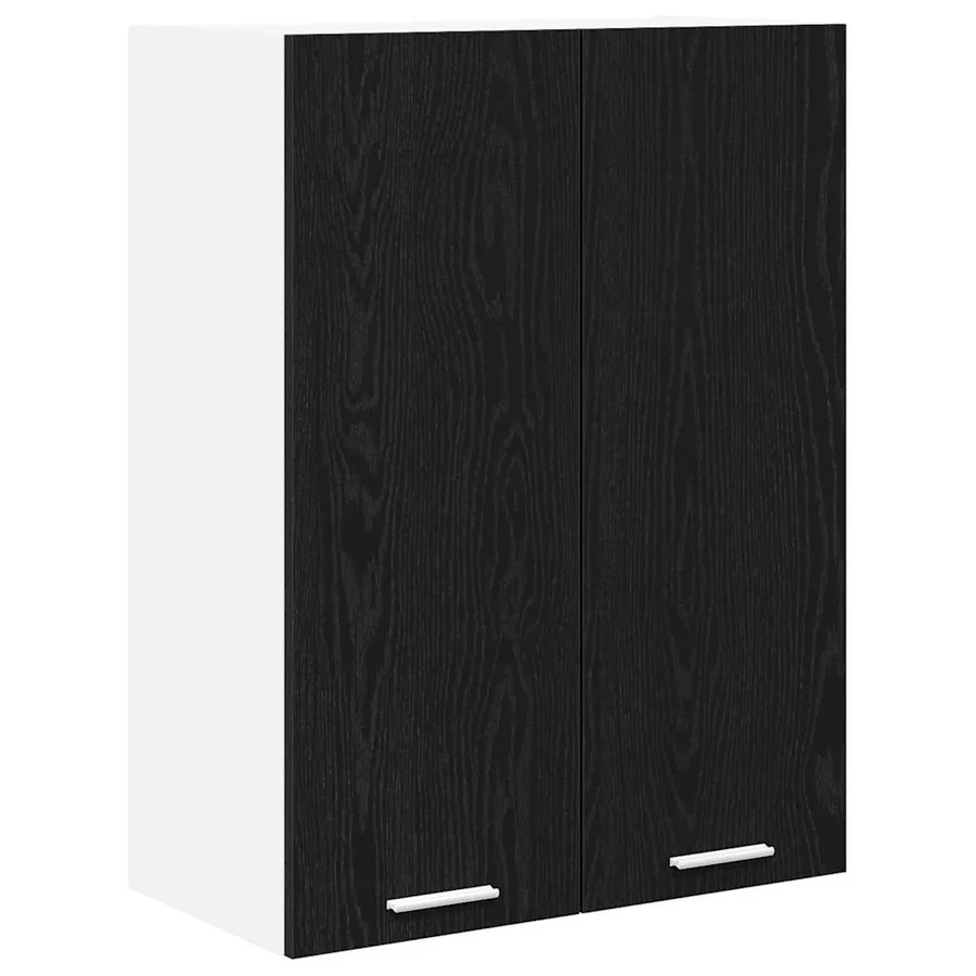 Armoire suspendue Chêne noir 60 x 31 x 80 cm Bois d'ingénierie - 2