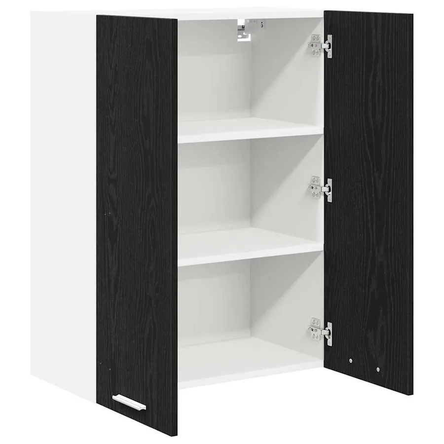 Armoire suspendue Chêne noir 60 x 31 x 80 cm Bois d'ingénierie - 5