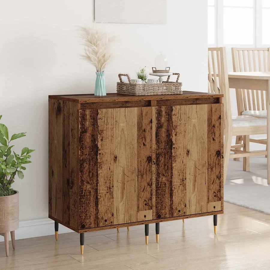 Buffet 2 pcs Bois Ancien 40 x 35 x 70 cm