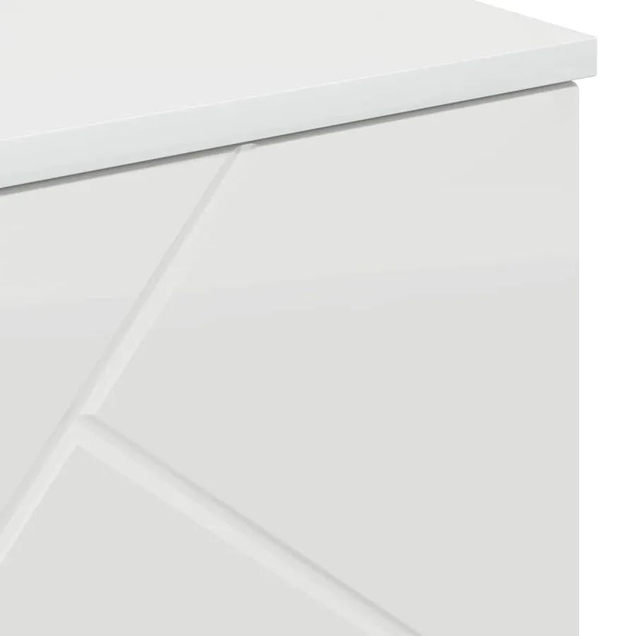 Cabinet de salle de bain Blanc brillant 60 x 35 x 80 cm - 11