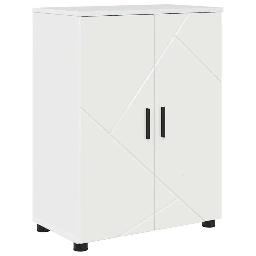 Cabinet de salle de bain Blanc brillant 60 x 35 x 80 cm - 2