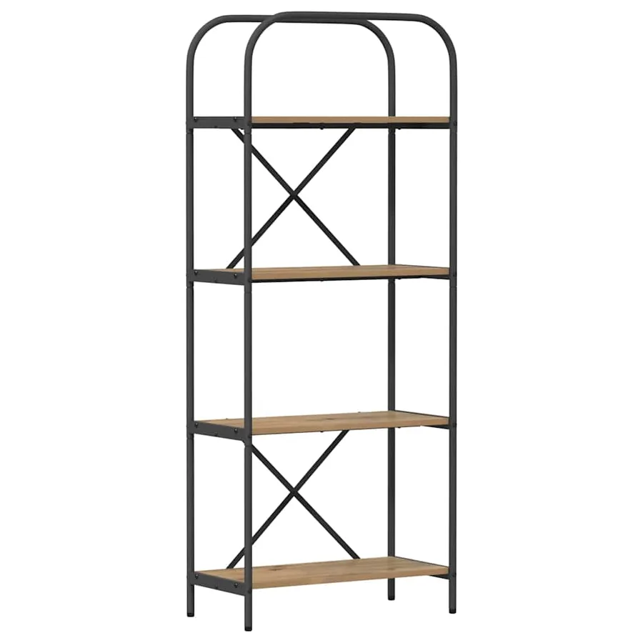 Étagère 4 niveaux 60 x 30 x 146 cm Bois d'ingénierie - 2
