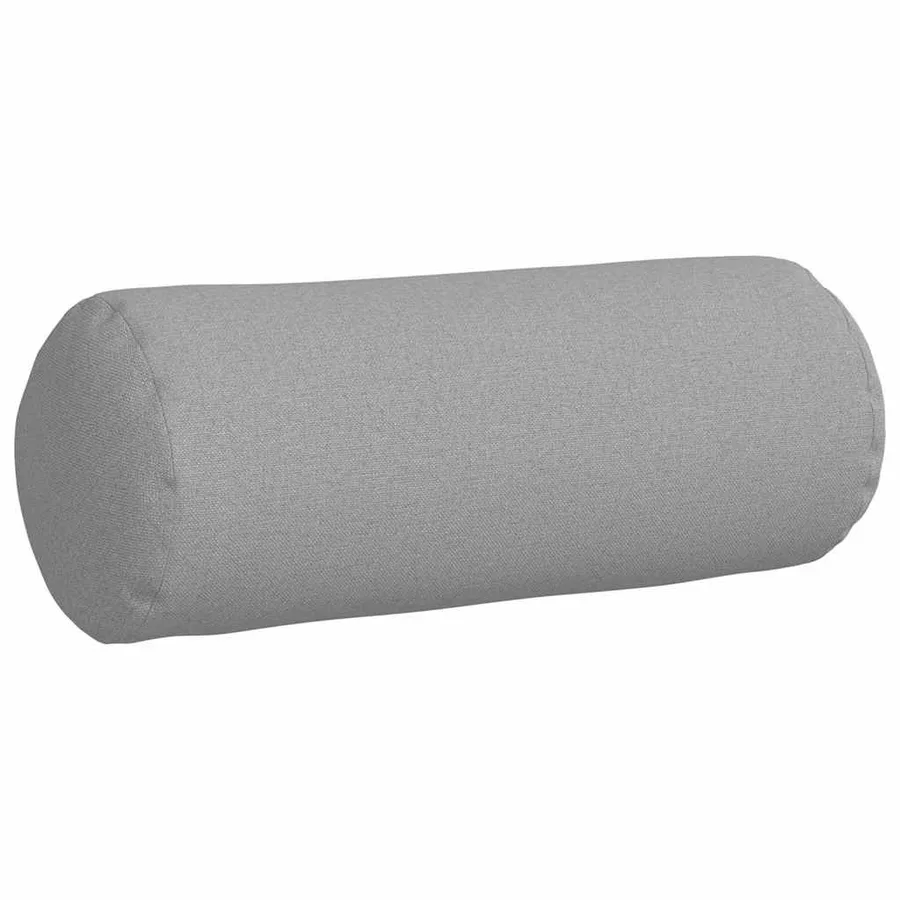 Coussins d'accent 2 pcs Gris nuage Ø 15 x 40 cm tissu - 5