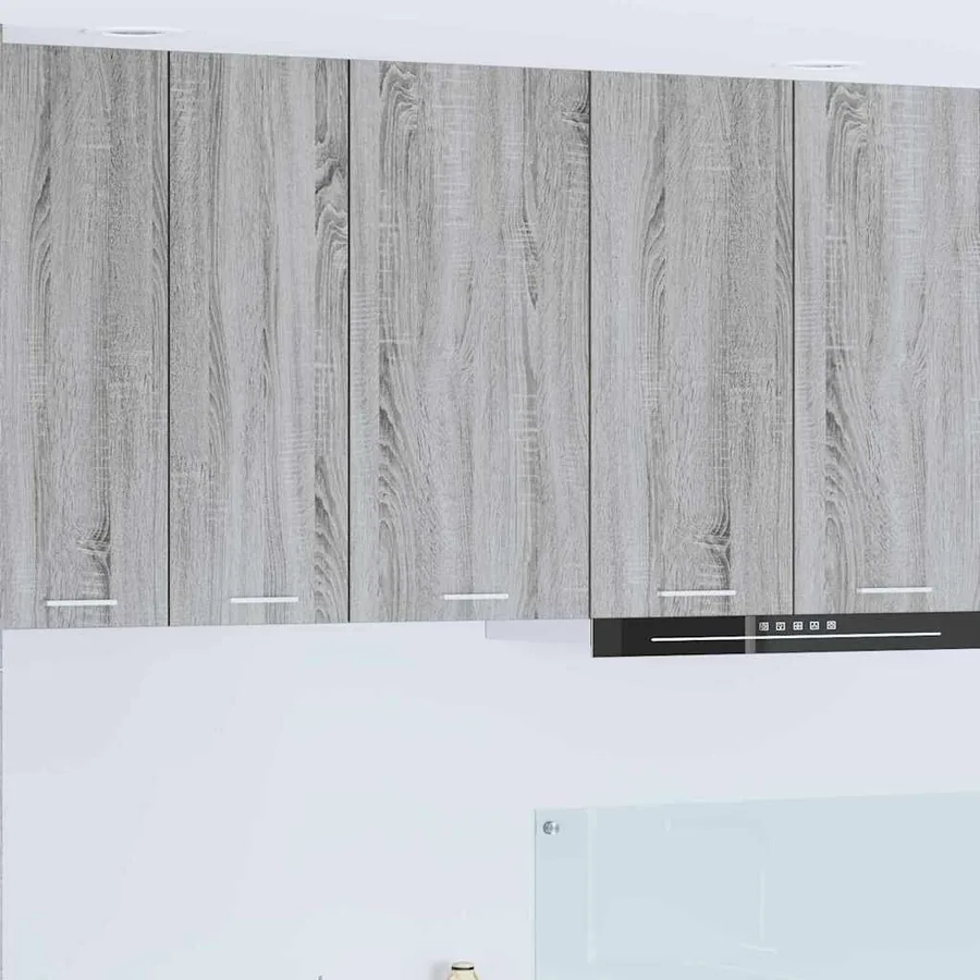 Armoire suspendue Gris Sonoma et Blanc 40 x 31 x 80 cm