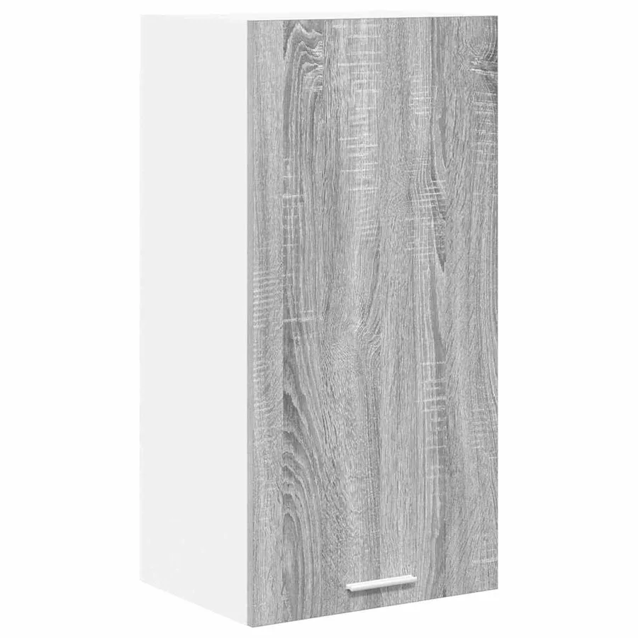 Armoire suspendue Gris Sonoma et Blanc 40 x 31 x 80 cm - 2