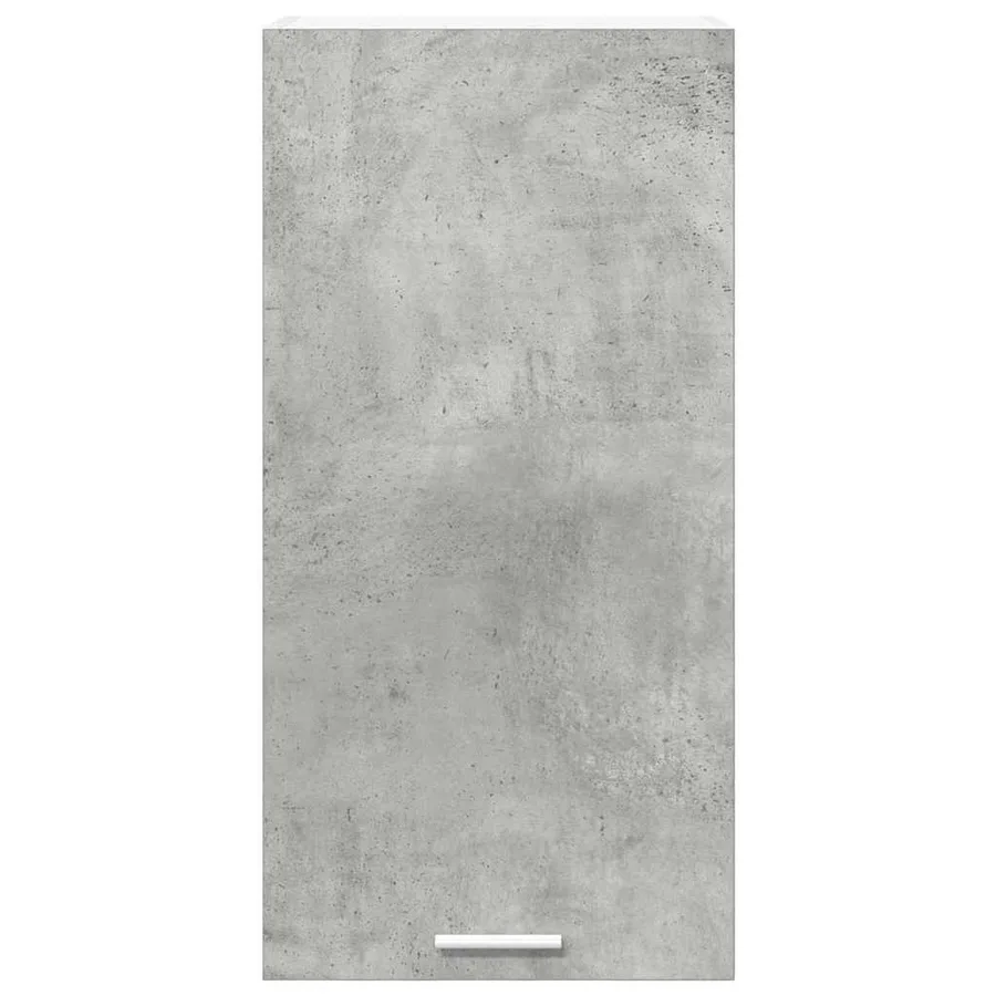 Armoire suspendue Gris béton et Blanc 40 x 31 x 80 cm - 6