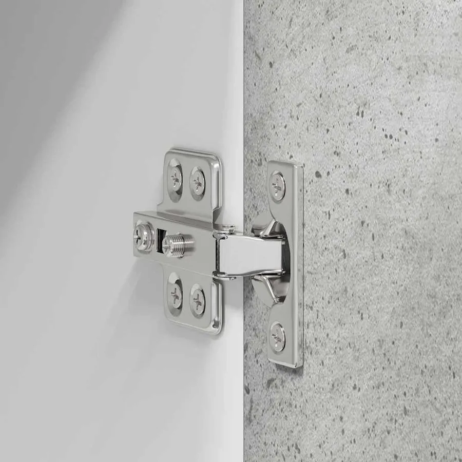 Armoire suspendue Gris béton et Blanc 40 x 31 x 80 cm - 9