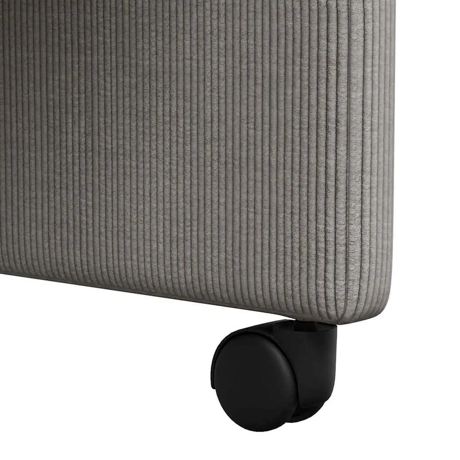 Chaises de Salle à Manger avec Roues 2 pcs Gris clair - 9