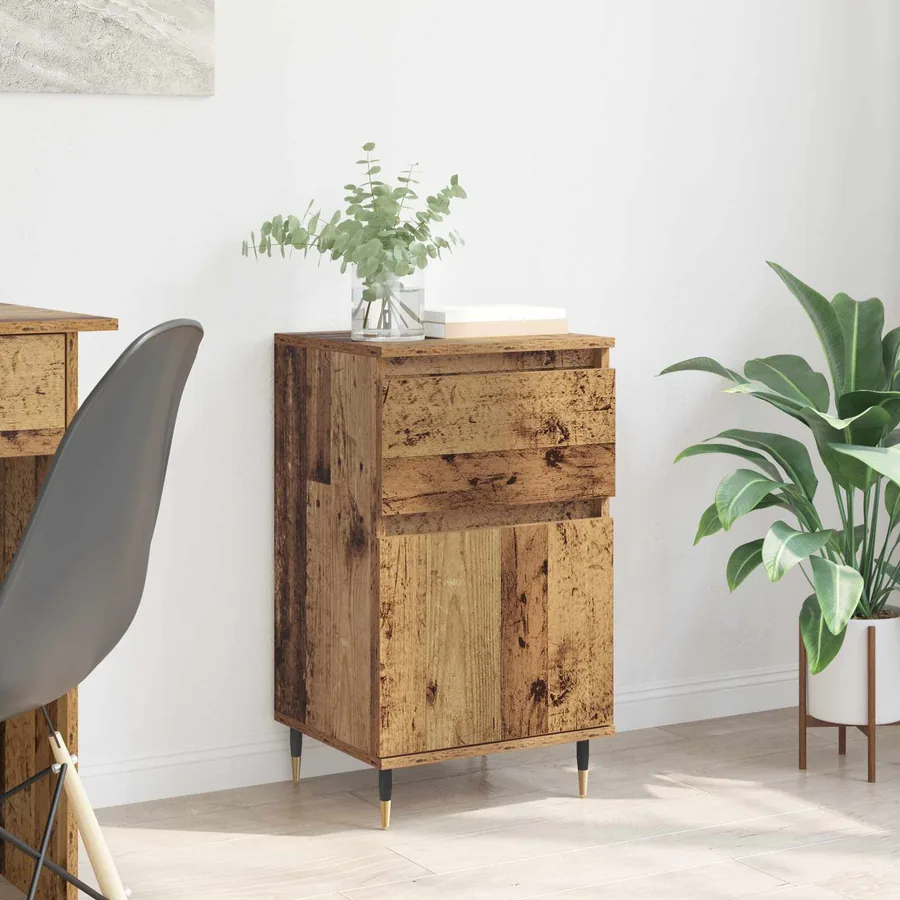 Buffet Bois Ancien 40 x 35 x 70 cm Bois d'ingénierie et fer