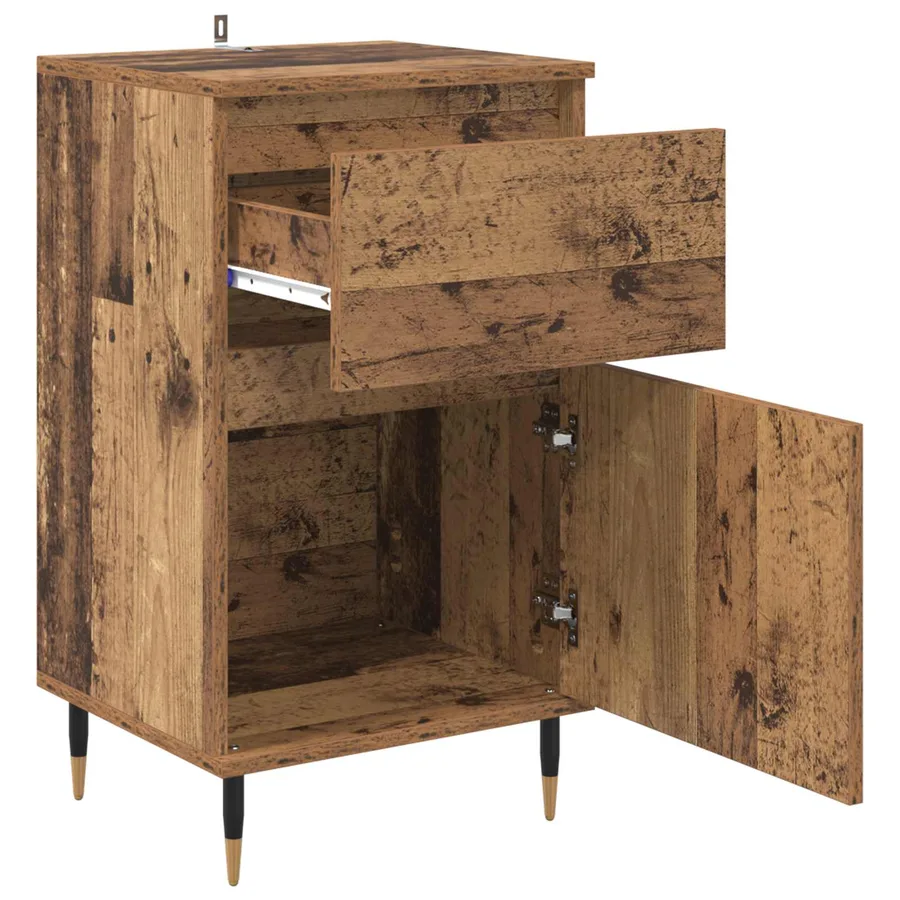 Buffet Bois Ancien 40 x 35 x 70 cm Bois d'ingénierie et fer - 5