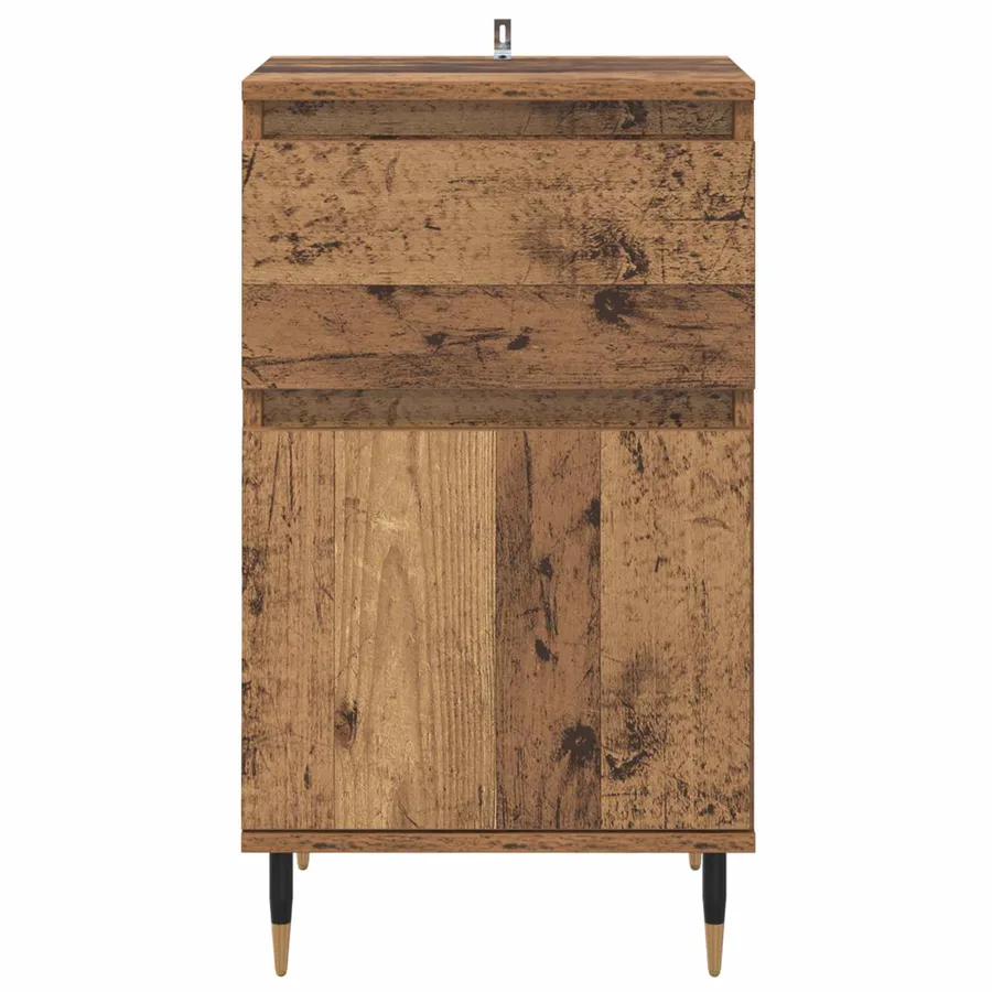 Buffet Bois Ancien 40 x 35 x 70 cm Bois d'ingénierie et fer - 6