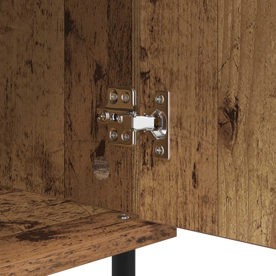 Buffet Bois Ancien 40 x 35 x 70 cm Bois d'ingénierie et fer - 9