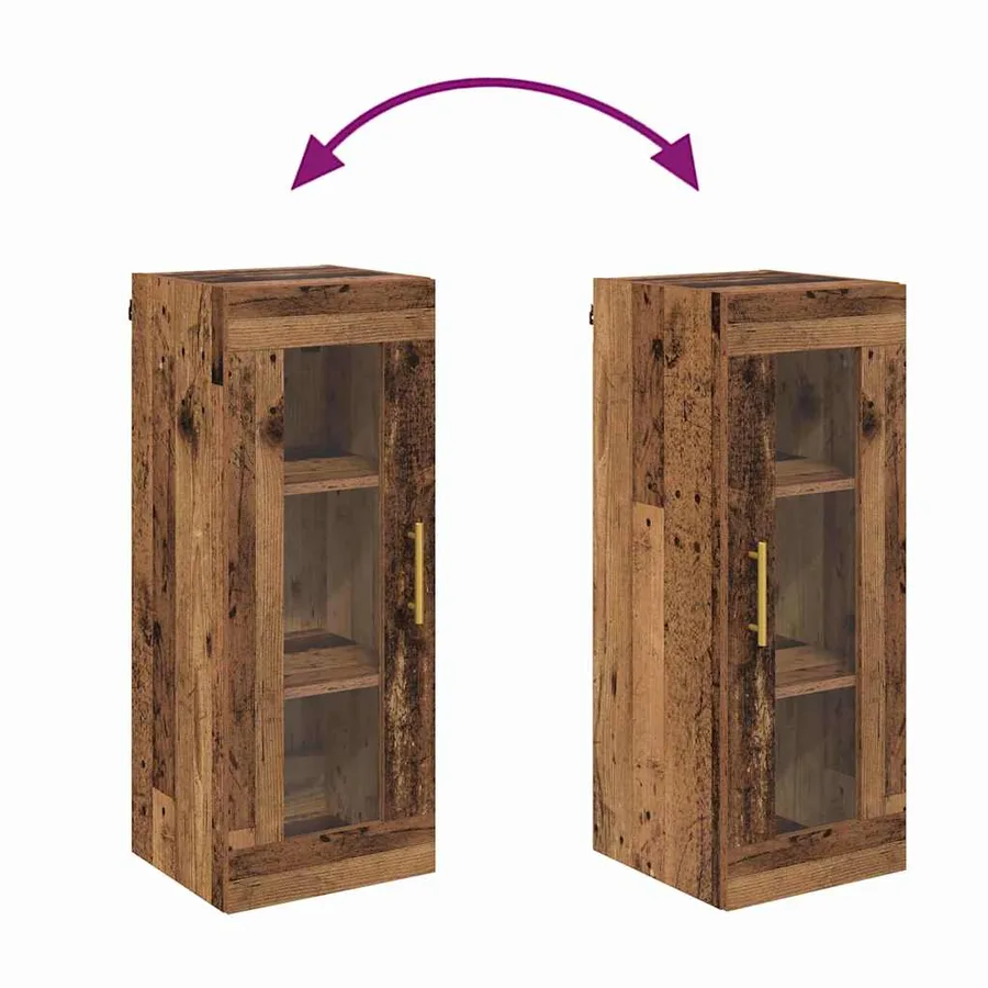 Meuble mural Bois Ancien 34,5 x 34 x 90 cm - 10