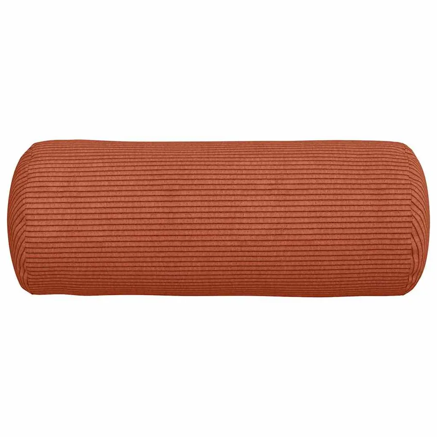 Coussins d'accent 2 pcs Rouge orange Ø 15 x 40 cm - 6