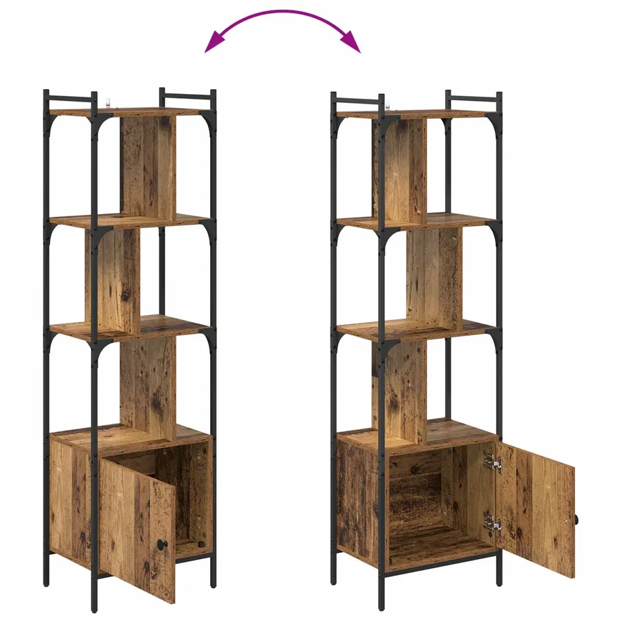 Bibliothèque Bois Ancien 44,5 x 30 x 154,5 cm Bois d'ingénierie - 11