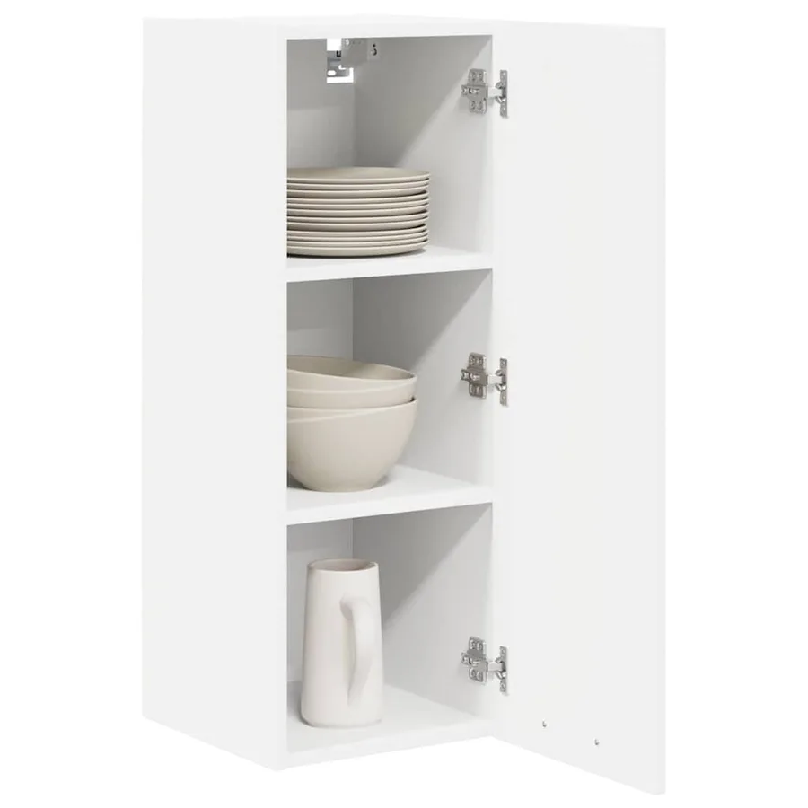 Armoire suspendue Blanc 30 x 31 x 80 cm Bois d'ingénierie - 3