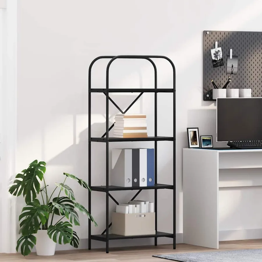 Étagère Chêne noir 60 x 30 x 146 cm Bois d'ingénierie