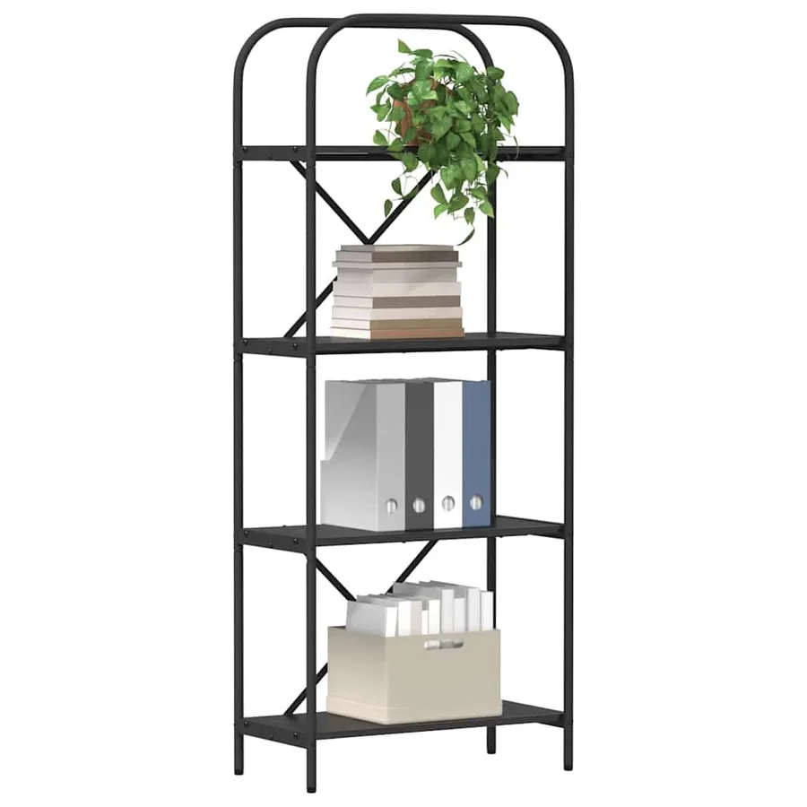 Étagère Chêne noir 60 x 30 x 146 cm Bois d'ingénierie - 3