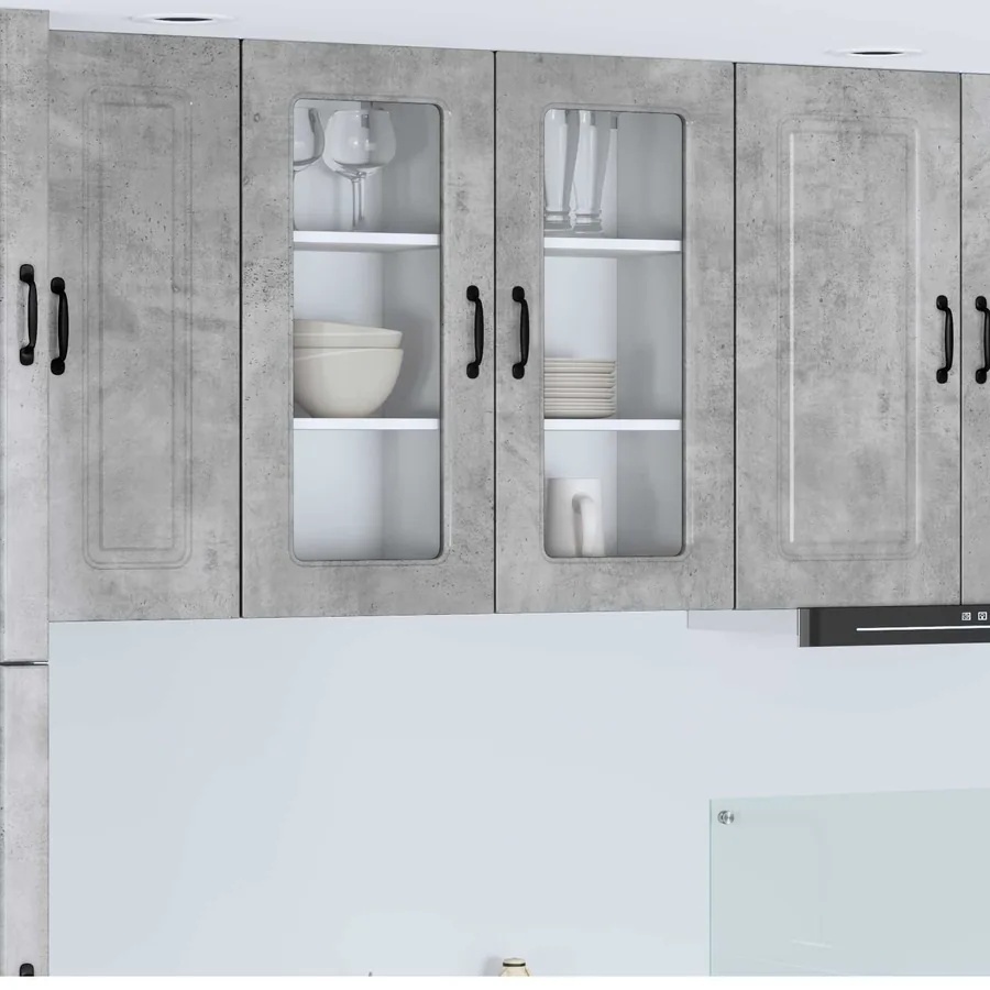 Panneau de lave-vaisselle Kalmar Gris béton 40 x 31 x 80 cm