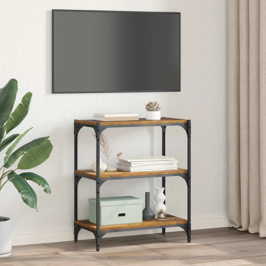Bibliothèque Bois ancien 60 x 33 x 70,5 cm - 4