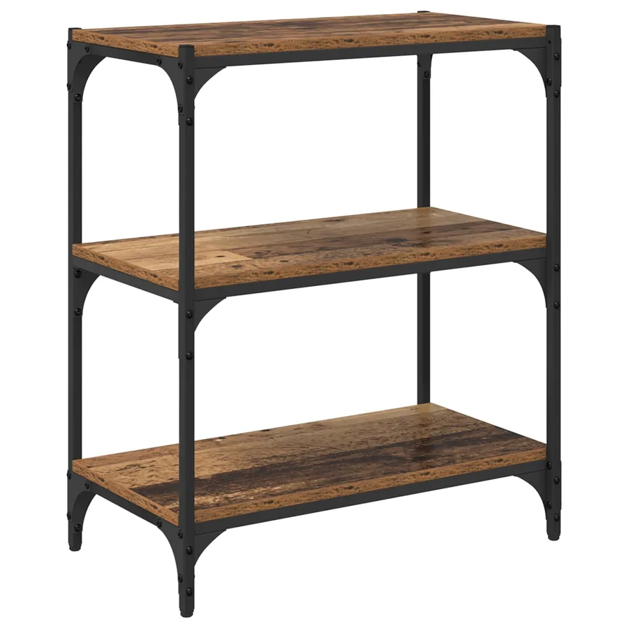 Bibliothèque Bois ancien 60 x 33 x 70,5 cm - 7