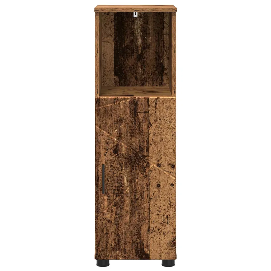 Cabinet de salle de bain avec porte Bois Ancien 30 x 35 x 95 cm - 6