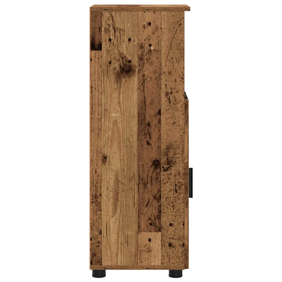 Cabinet de salle de bain avec porte Bois Ancien 30 x 35 x 95 cm - 7