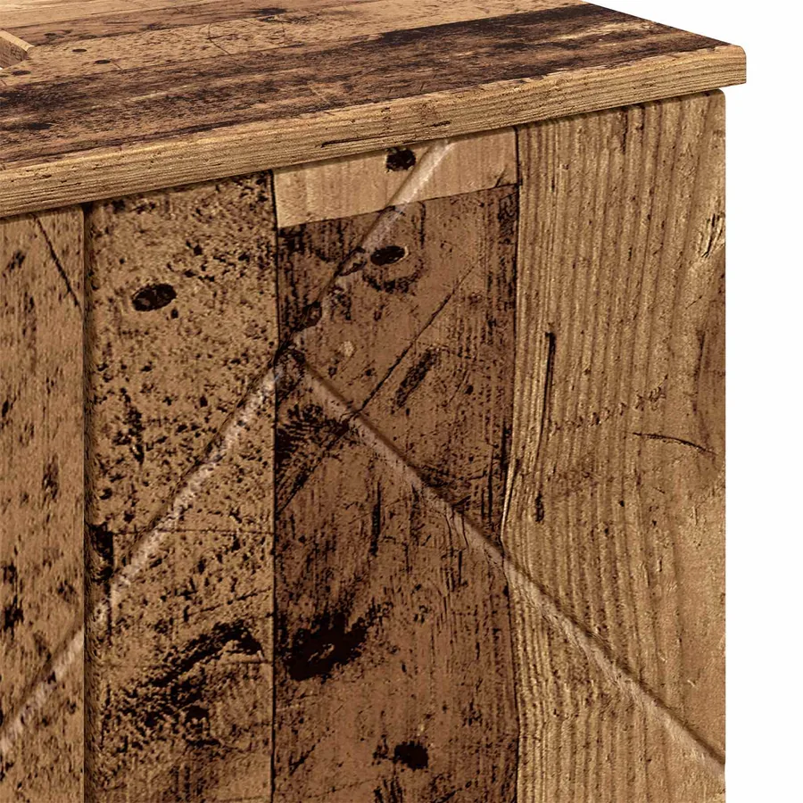 Cabinet de salle de bain avec porte Bois Ancien 61 x 35 x 64 cm - 11