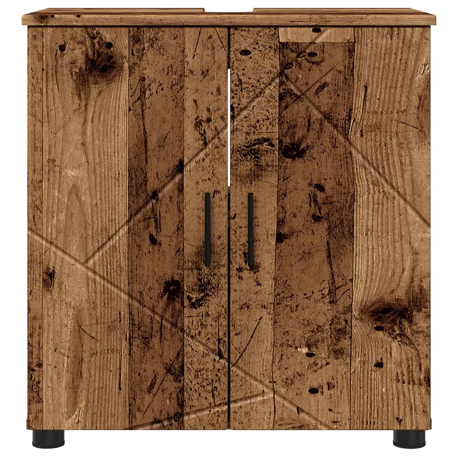 Cabinet de salle de bain avec porte Bois Ancien 61 x 35 x 64 cm - 6