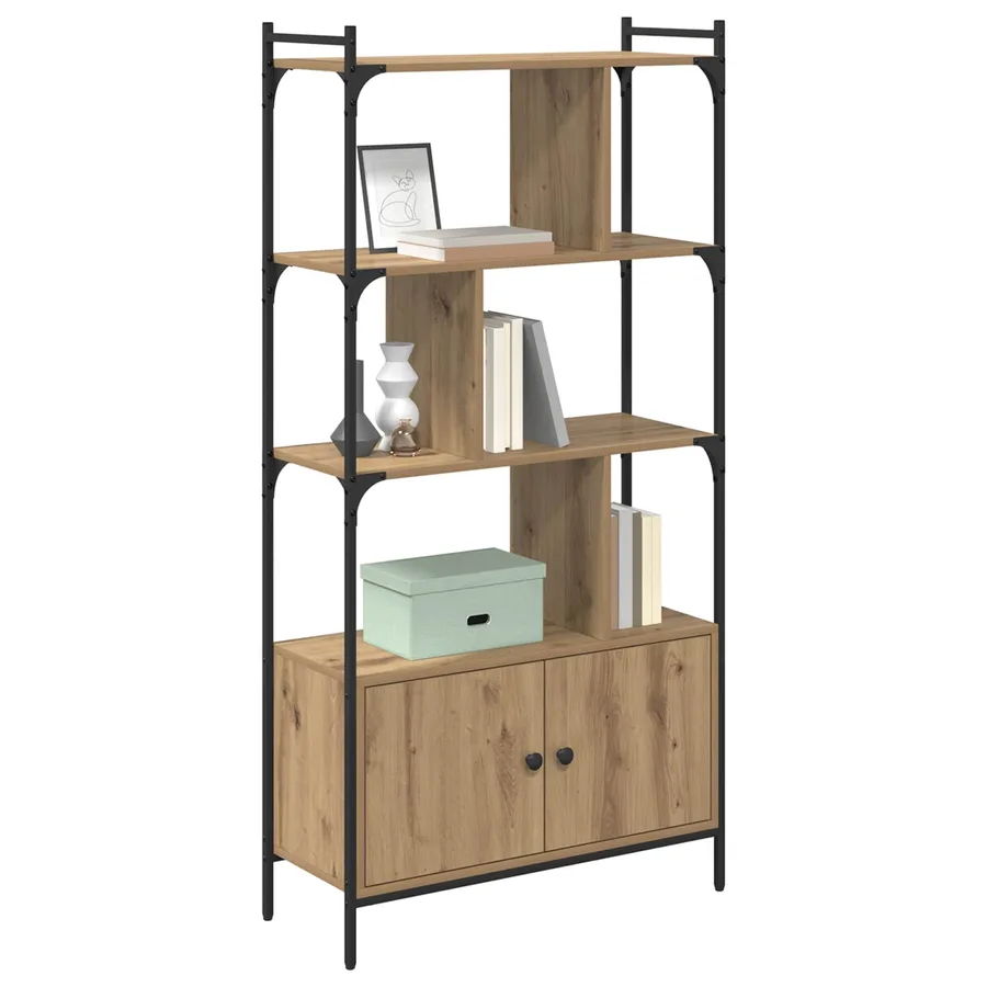 Bibliothèque 6 niveaux 76,5 x 30 x 154,5 cm Bois d'ingénierie - 3