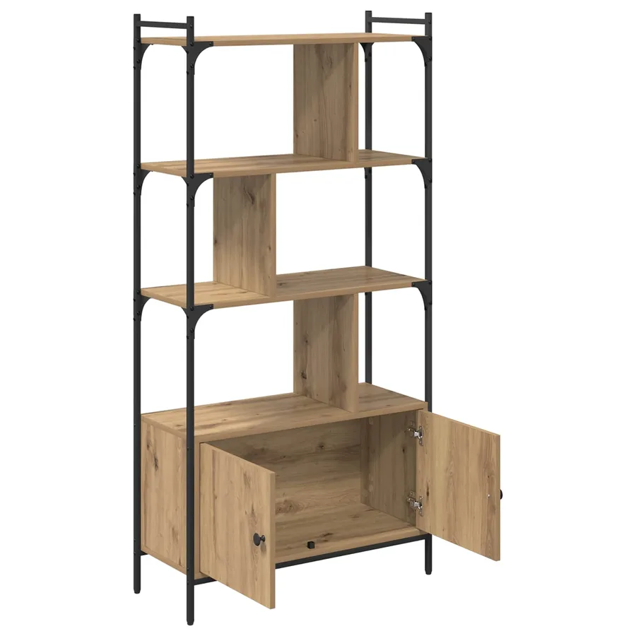 Bibliothèque 6 niveaux 76,5 x 30 x 154,5 cm Bois d'ingénierie - 5