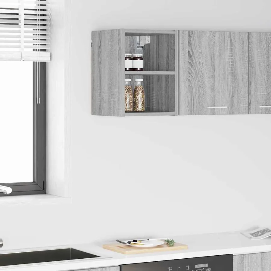 Armoire suspendue avec stockage Gris Sonoma 30 x 29,5 x 40 cm