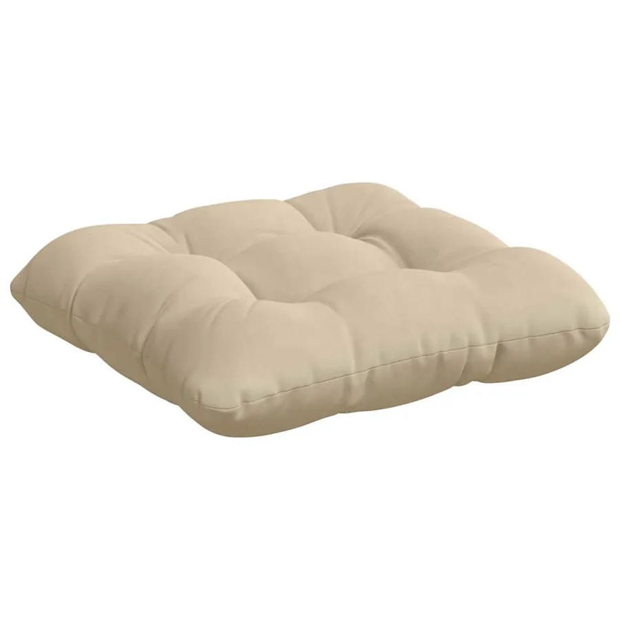 Coussins de siège 4 pcs Crème 45 x 45 cm Tissu en microfibre - 5