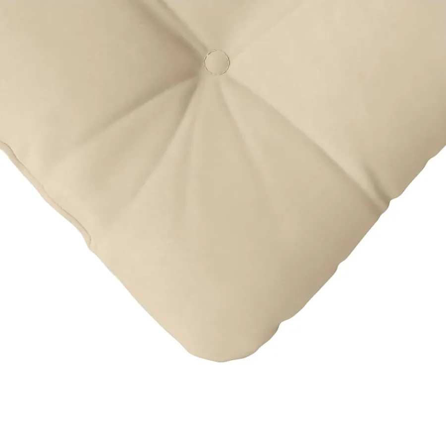 Coussins de siège 4 pcs Crème 45 x 45 cm Tissu en microfibre - 9