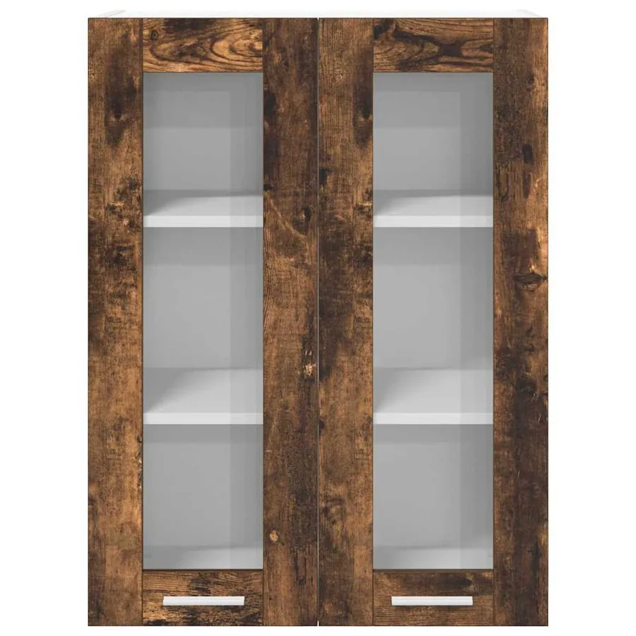 Armoire suspendue Chêne fumé 60 x 31 x 80 cm Bois d'ingénierie - 6