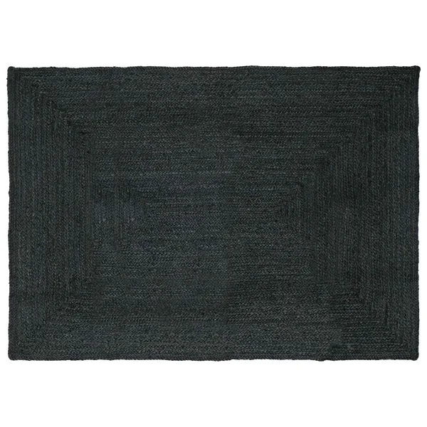Tapis de surface Rectangulaire Gris foncé 160 x 230 cm Jute