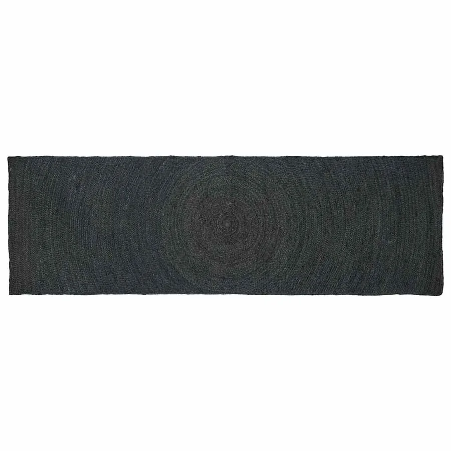 Tapis de surface Gris foncé 80 x 200 cm Jute