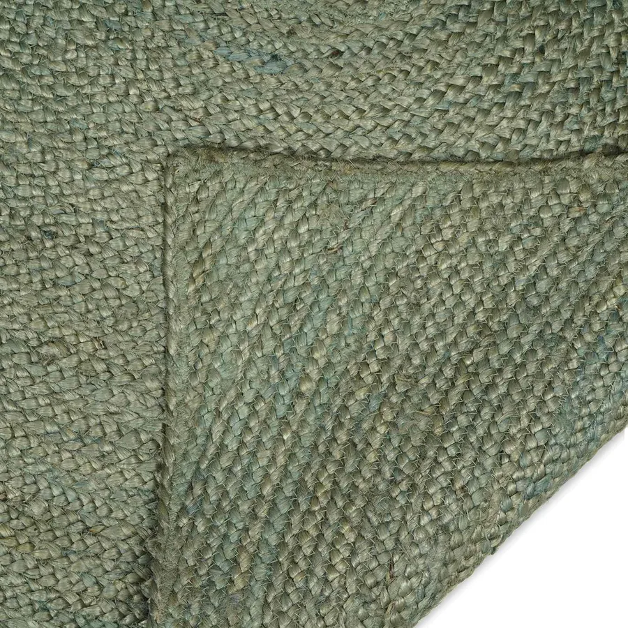 Tapis de surface Vert olive 240 x 240 cm Jute - 3
