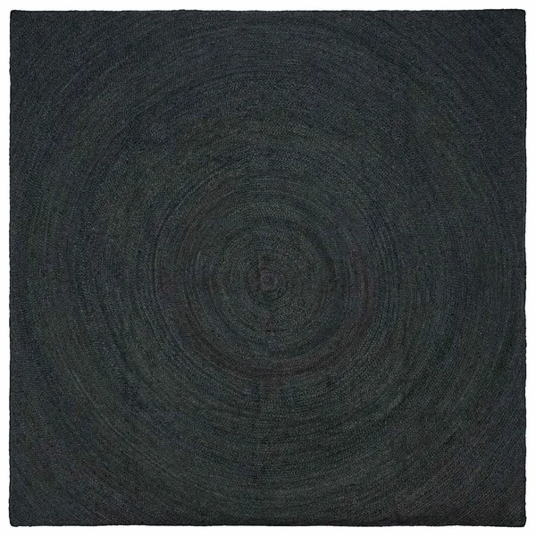 Tapis de surface Gris foncé 240 x 240 cm Jute
