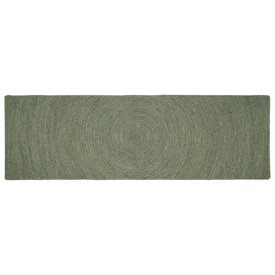 Tapis de surface Vert olive 80 x 200 cm Jute