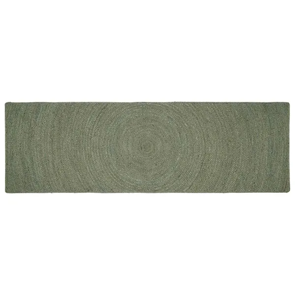 Tapis de surface Vert olive 80 x 200 cm Jute