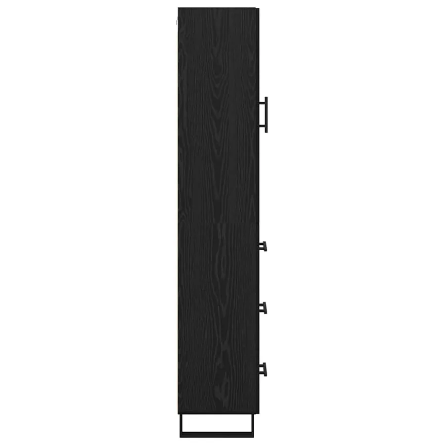Haut Armoire Chêne noir 34,5 x 34 x 180 cm Bois d'ingénierie - 9
