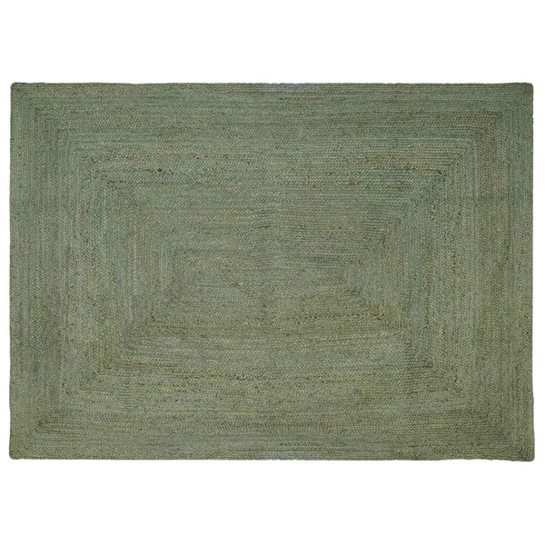Tapis de surface Rectangulaire Vert olive 240 x 340 cm Jute