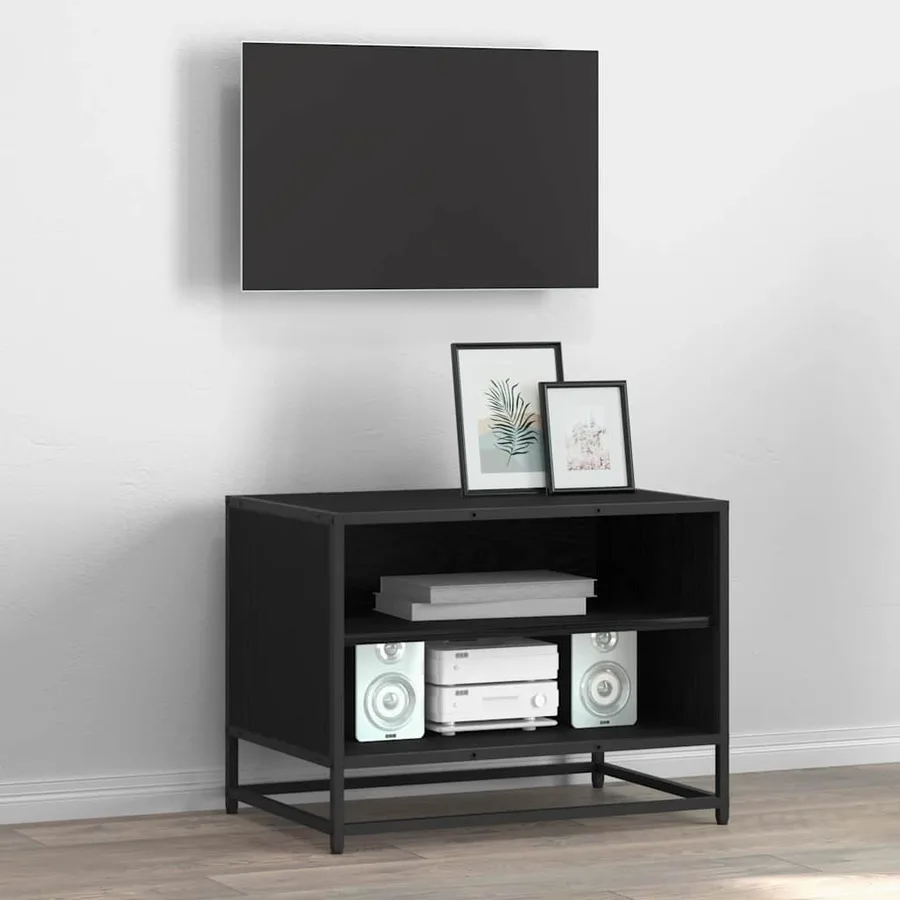 Unites TV Chêne noir 61 x 40 x 46 cm Bois d'ingénierie - 4