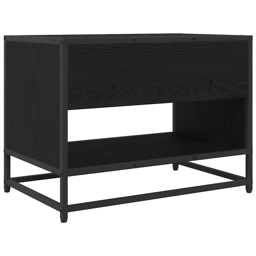 Unites TV Chêne noir 61 x 40 x 46 cm Bois d'ingénierie - 7