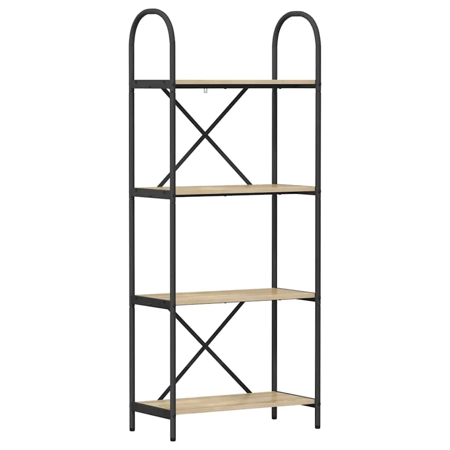 Étagère Chêne Sonoma 60 x 30 x 146 cm Bois d'ingénierie - 2