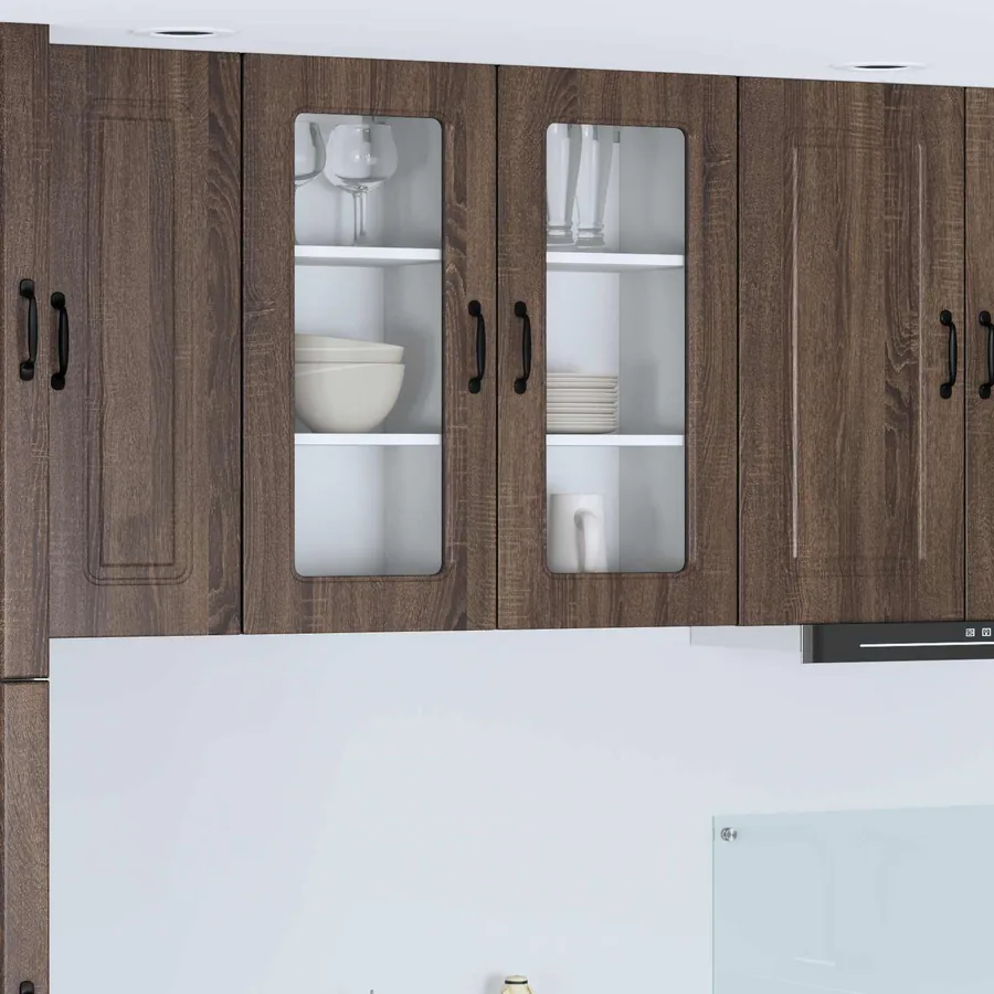 Panneau de lave-vaisselle Kalmar 2 pcs Chêne brun